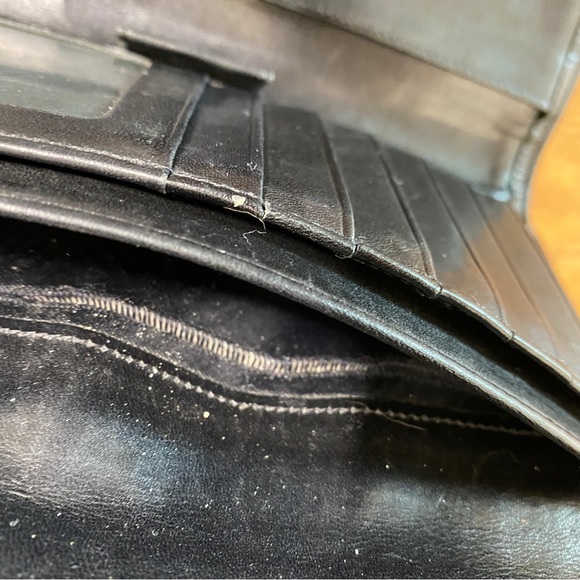 BRAHMIN Vintage Black/Brown Wallet - Picture 8 of 11